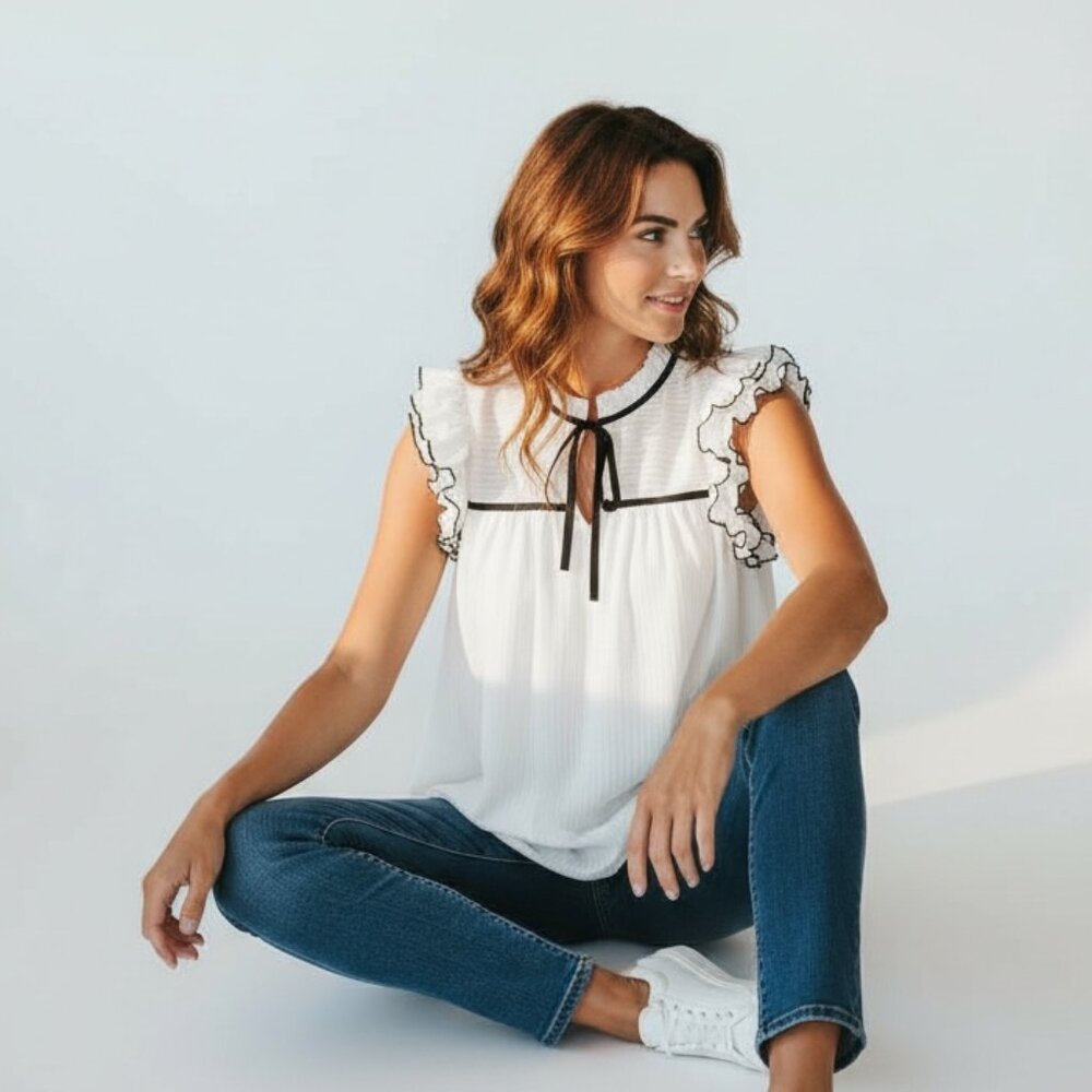 Ruffle Top - Picture 1 of 7